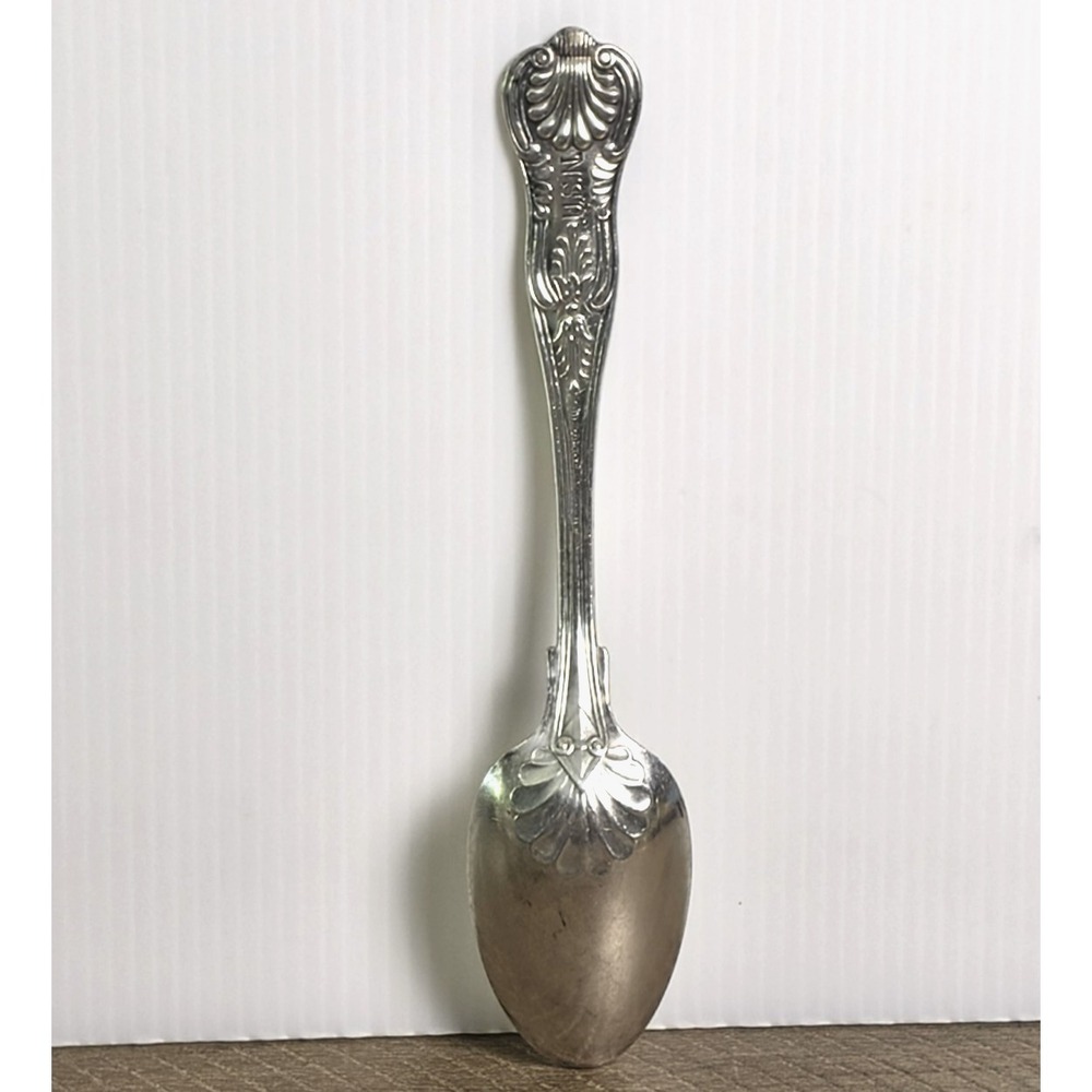 USN US NAVY Kings Pattern Soup Spoon 7 1/4" Int'l. Silver anchor - Picture 3 of 8